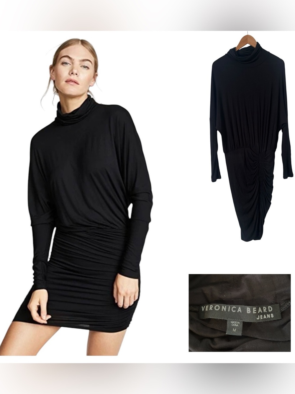 Veronica Beard Jeans Manda Ruched Dress